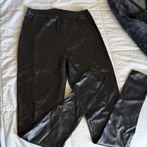 PrettyLittleThing Black Faux Leather Pants